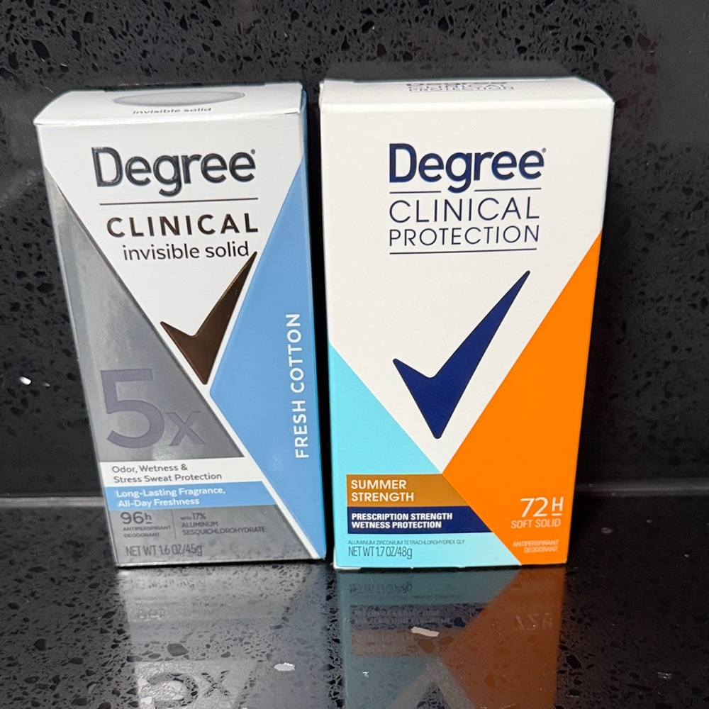 Degree Clinical Protection Antiperspirant - Fresh Cotton and Summer Strength